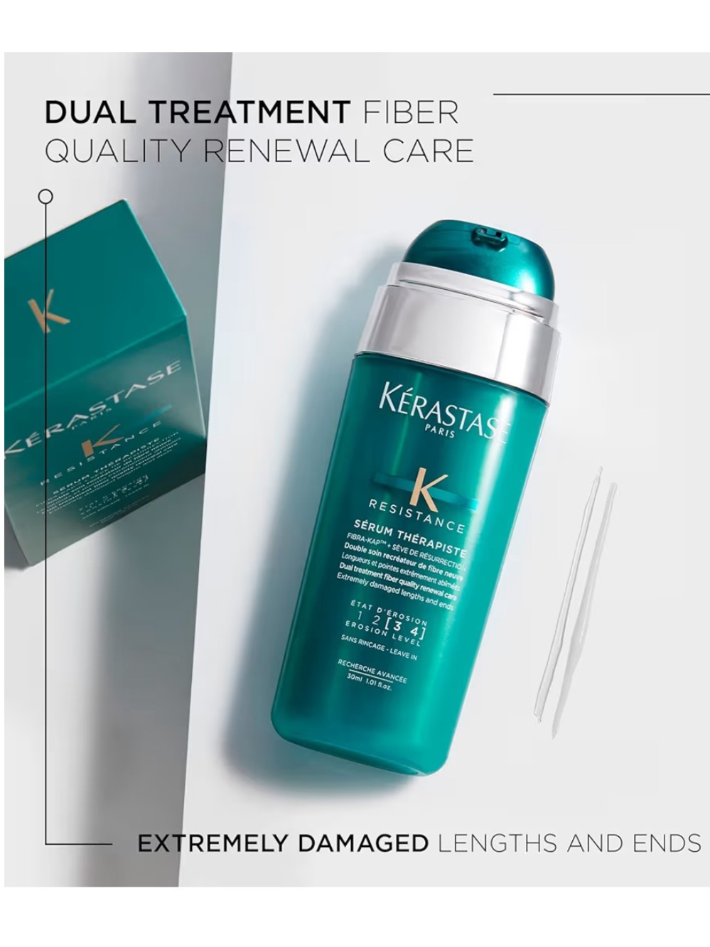 Kerastase Resistance Serum Repairing Hair Serum, Restores Damaged Hair 1 oz - Picture 2 of 8